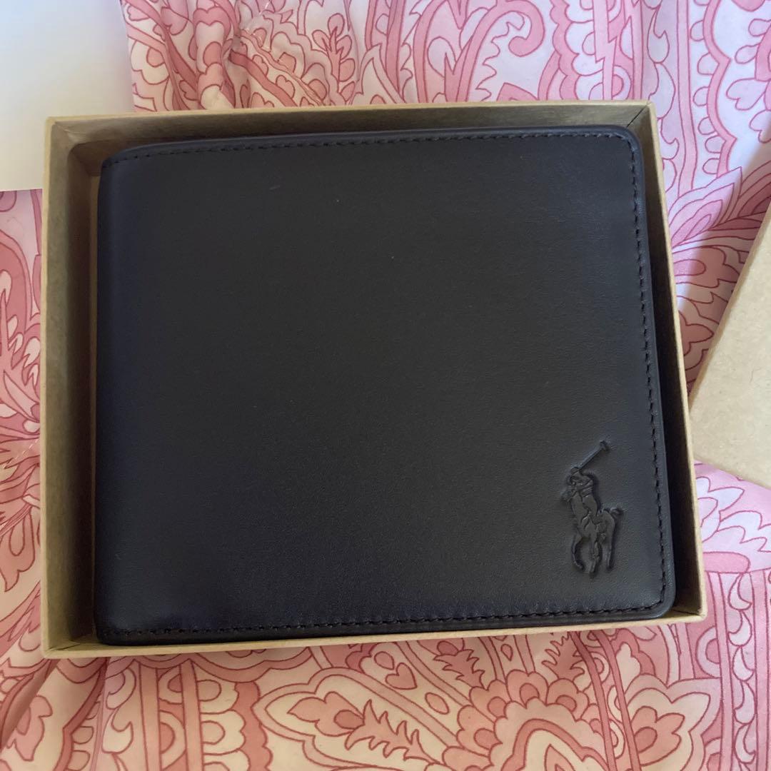 ポロ未使用品　2/13までの出品　POLO RALPH LAUREN 折り財布 ポロラルフローレン】ベア ミニウォレット 折りたたみ財布 (POLO RALPH