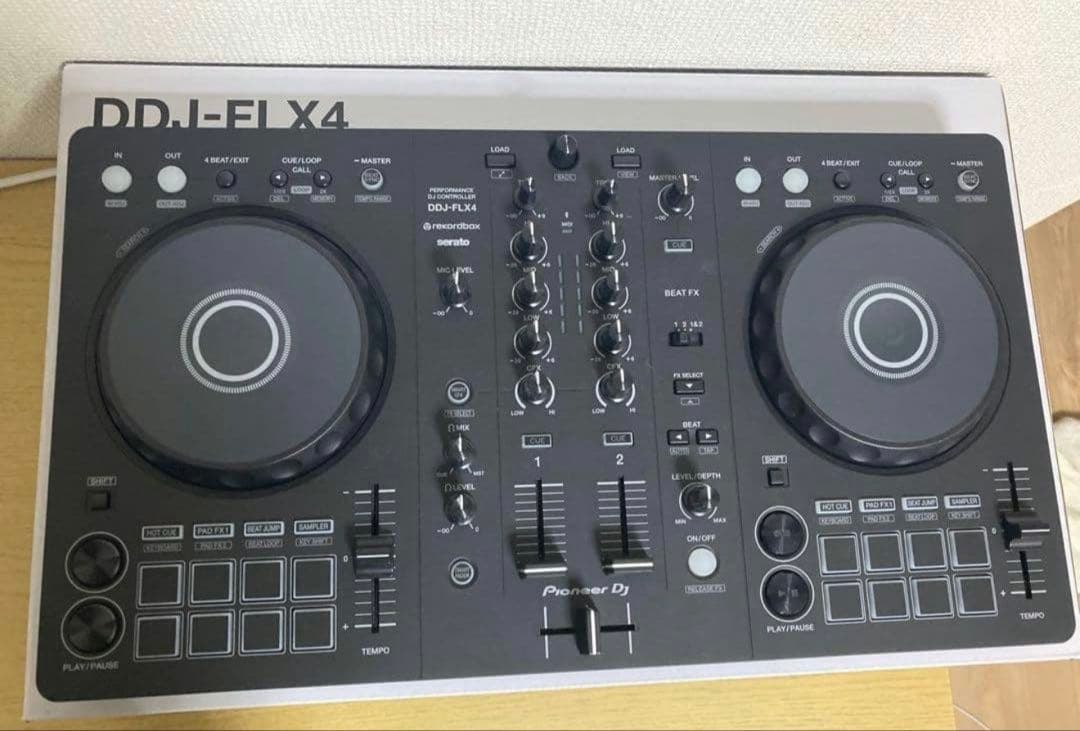 【完品】Pioneer DDJ-FLX4 DJコントローラー DDJ-FLX4 - マルチアプリ対応2ch DJコントローラー (Black)