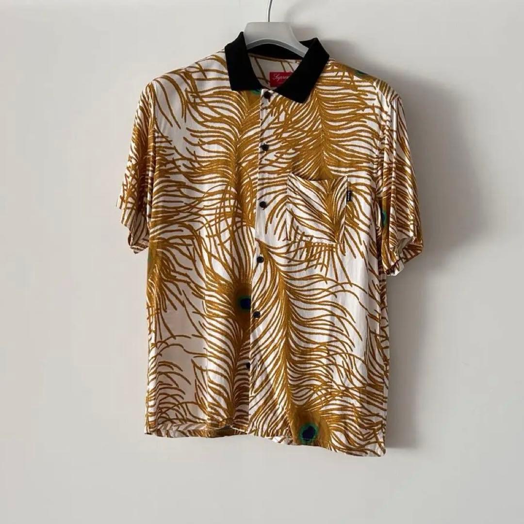 SUPREME 16SS Peacock rayon Shirt M 孔雀柄 - メルカリ