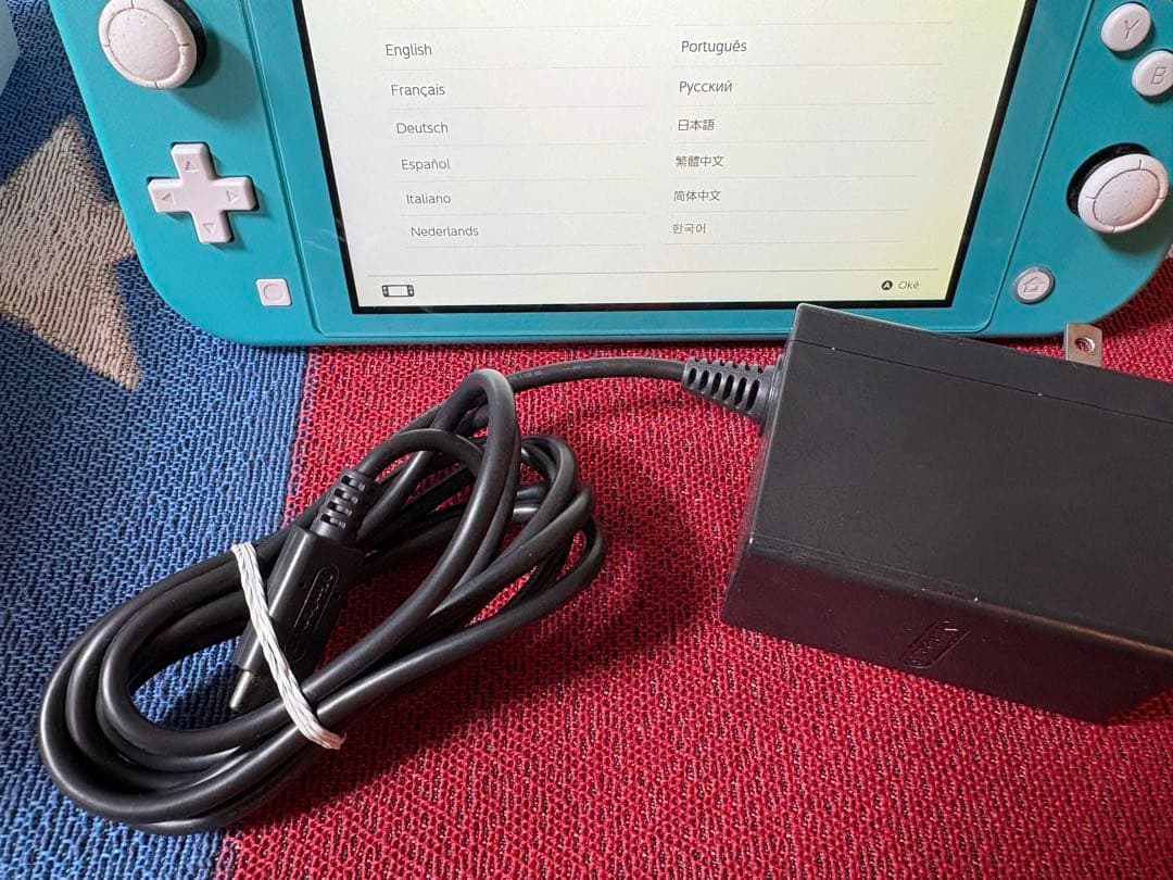 送料込]Nintendo Switch Lite ターコイズ 本体一式 - メルカリ