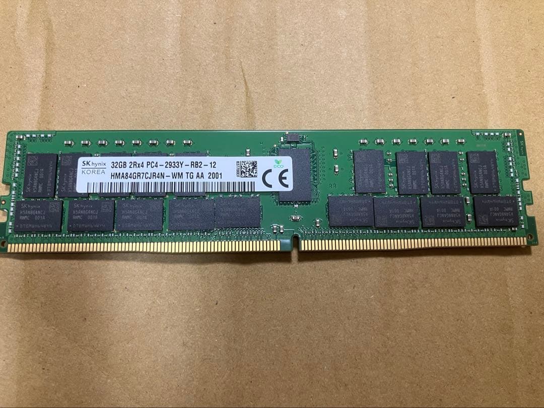 SK hynix 32GB DDR4 PC4-2933Y メモリー Amazon.co.jp: 32GB SK HYNIX HMA84GR7CJR4N-WM 2Rx4 RDIMM DDR4 PC4