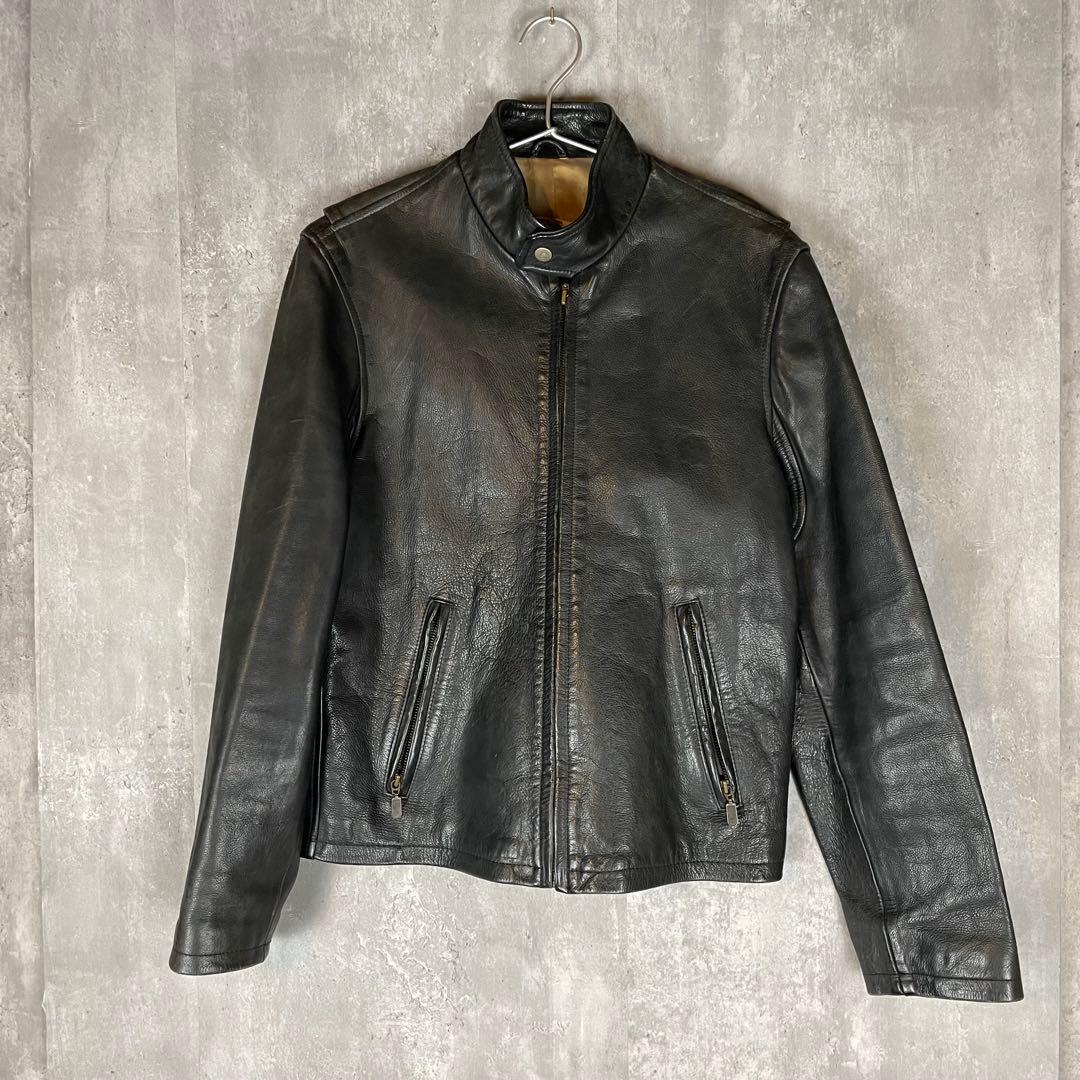 【イギリス製】DUFFER レザージャケット シングルライダース 高級 The DUFFER of ST.GEORGE（ザダファーオブセントジョージ） 革ジャン