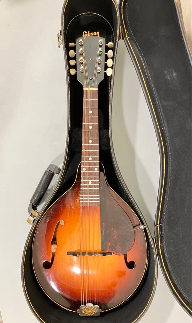 Gibson サンバースト マンドリン 本体 楽天市場】フラットマンドリンセット 憧れのギブソンモデル渦巻きF