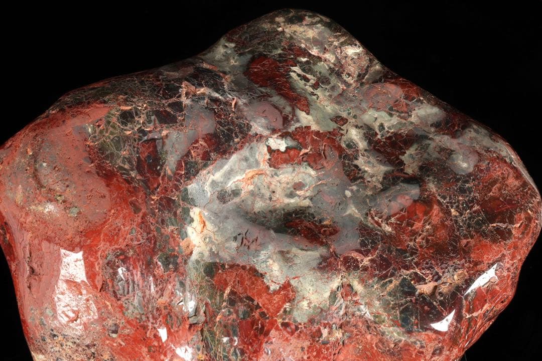 佐渡 赤玉石 碧玉 赤石 鑑賞石 水石 原石 鑑賞石 飾石 台座付 47.5kg