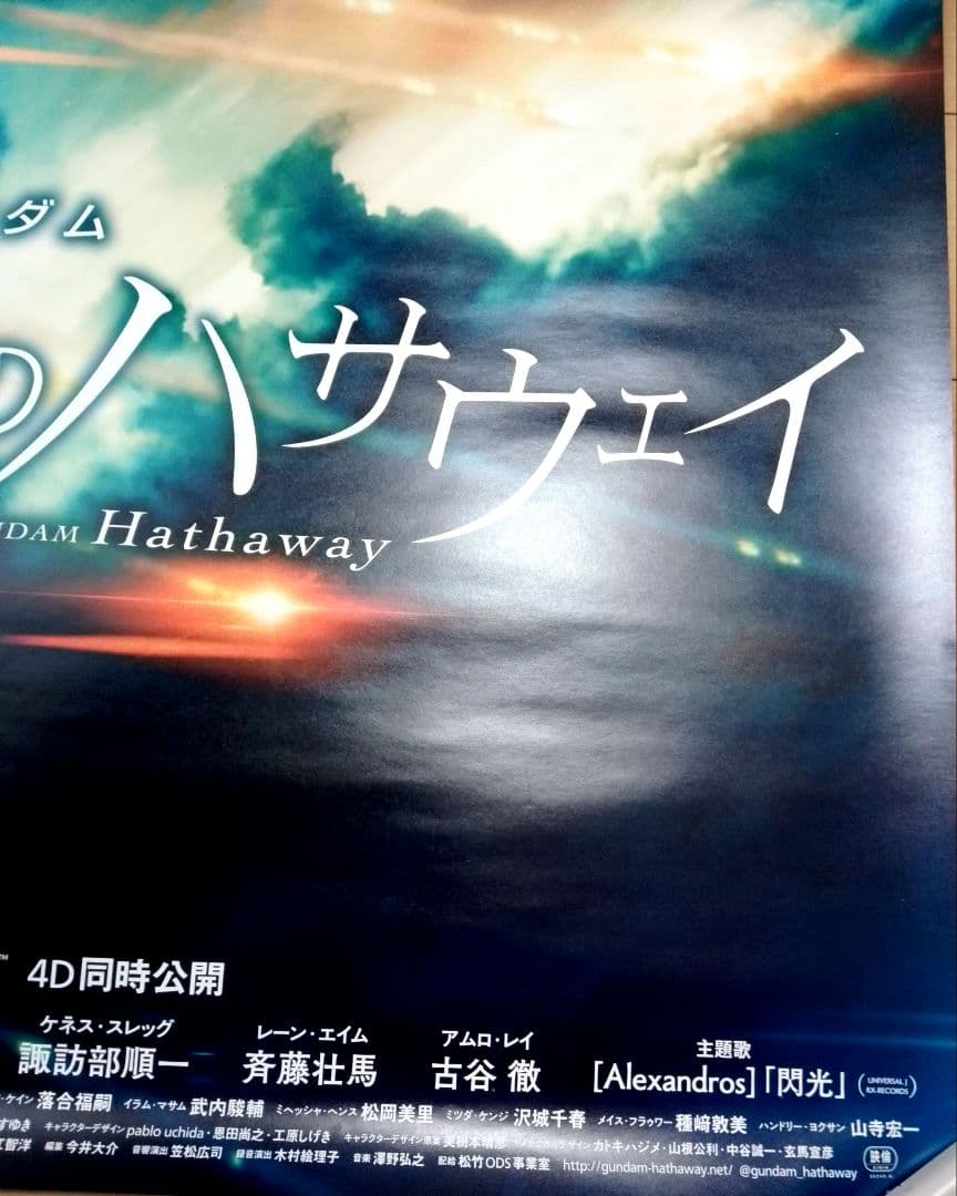 キ*シ様 機動戦士ガンダム 閃光のハサウェイ 映画 ポスター 販促非売品