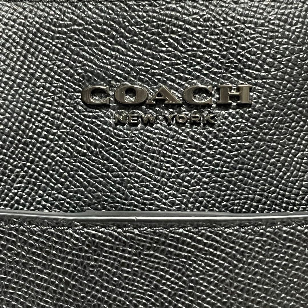 コーチ】美品 2way ビジネストート メタルロゴ サフィアーノ 84630