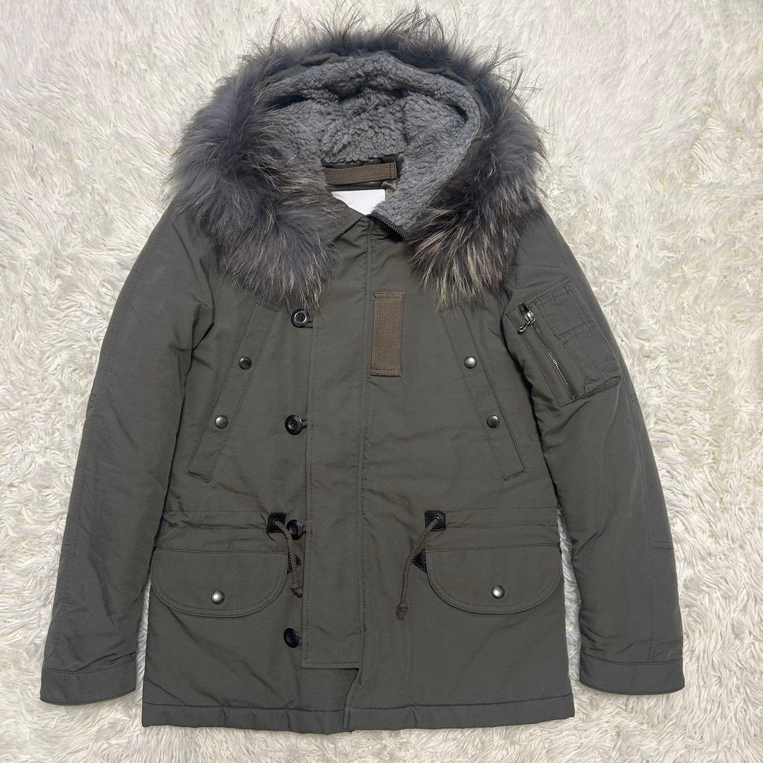 ATTACHMENT アタッチメント モッズコート　キルティング　カーキ　　1 KAZUYUKI KUMAGAI ATTACHMENT（カズユキクマガイアタッチメント）の