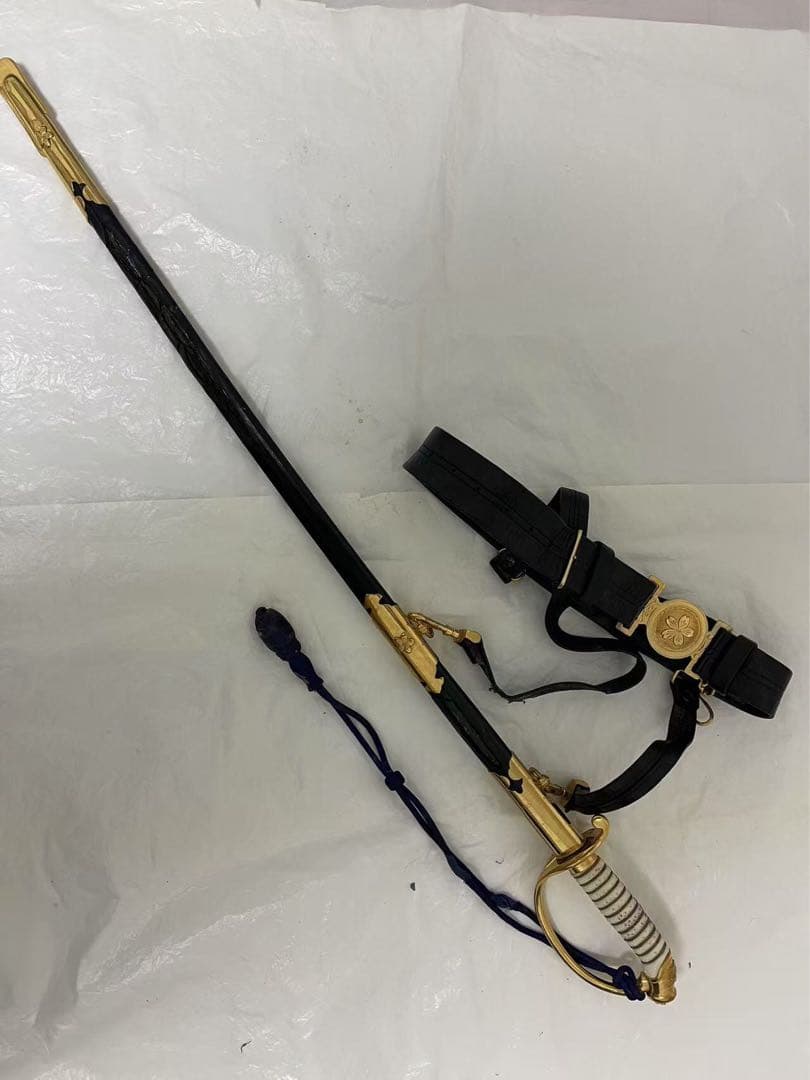 旧日本軍 模造刀 軍刀 サーベル 指揮刀 剣帯セット - メルカリ