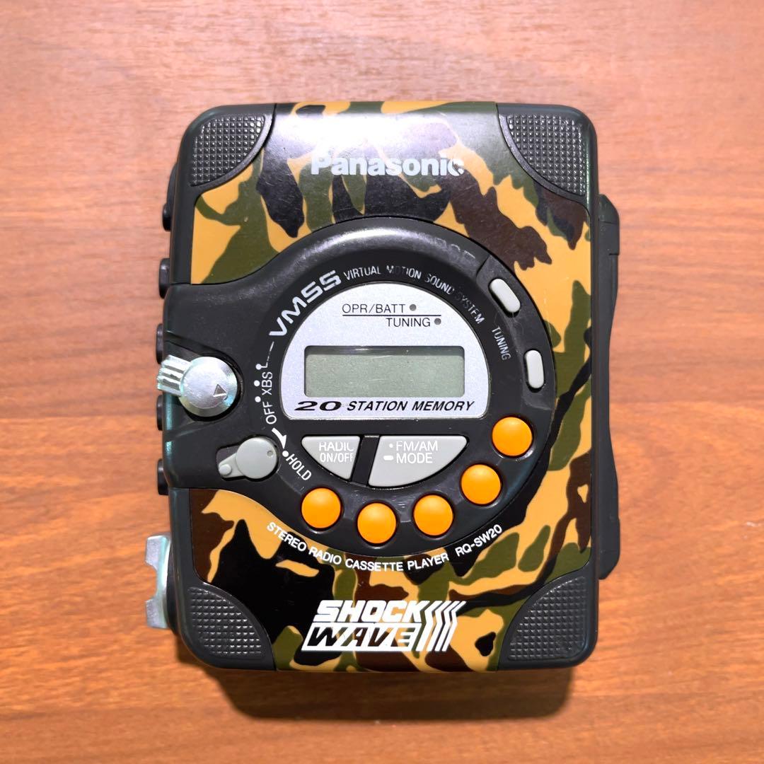 稼働品】パナソニック ショックウェーブ カセットウォークマン RQ-SW20