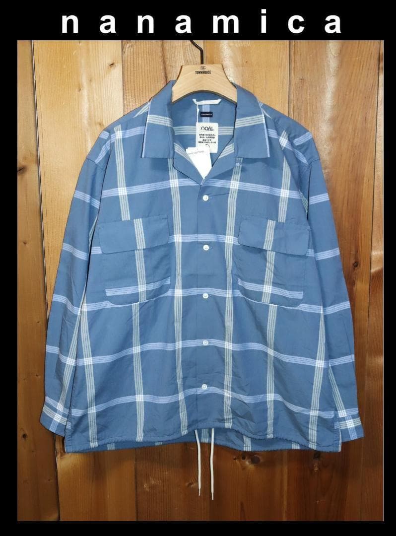 新品 nanamica パラカチェックシャツ (M) 税込定価3万6300円 Ⓗ - メルカリ