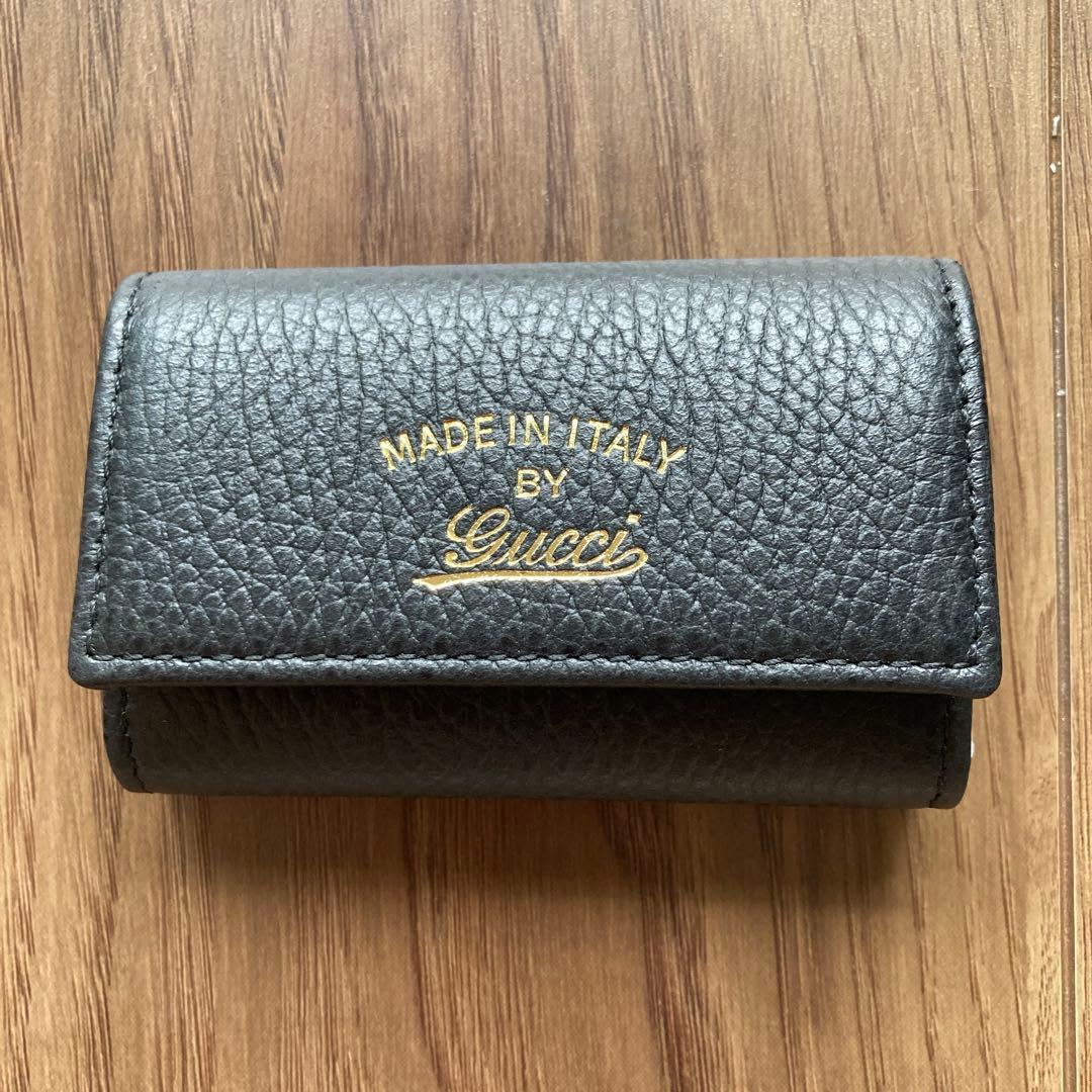 Gucci レザーキーケース ブラック グッチ GUCCI キーケース （ブラック） -waja bazar - 海外