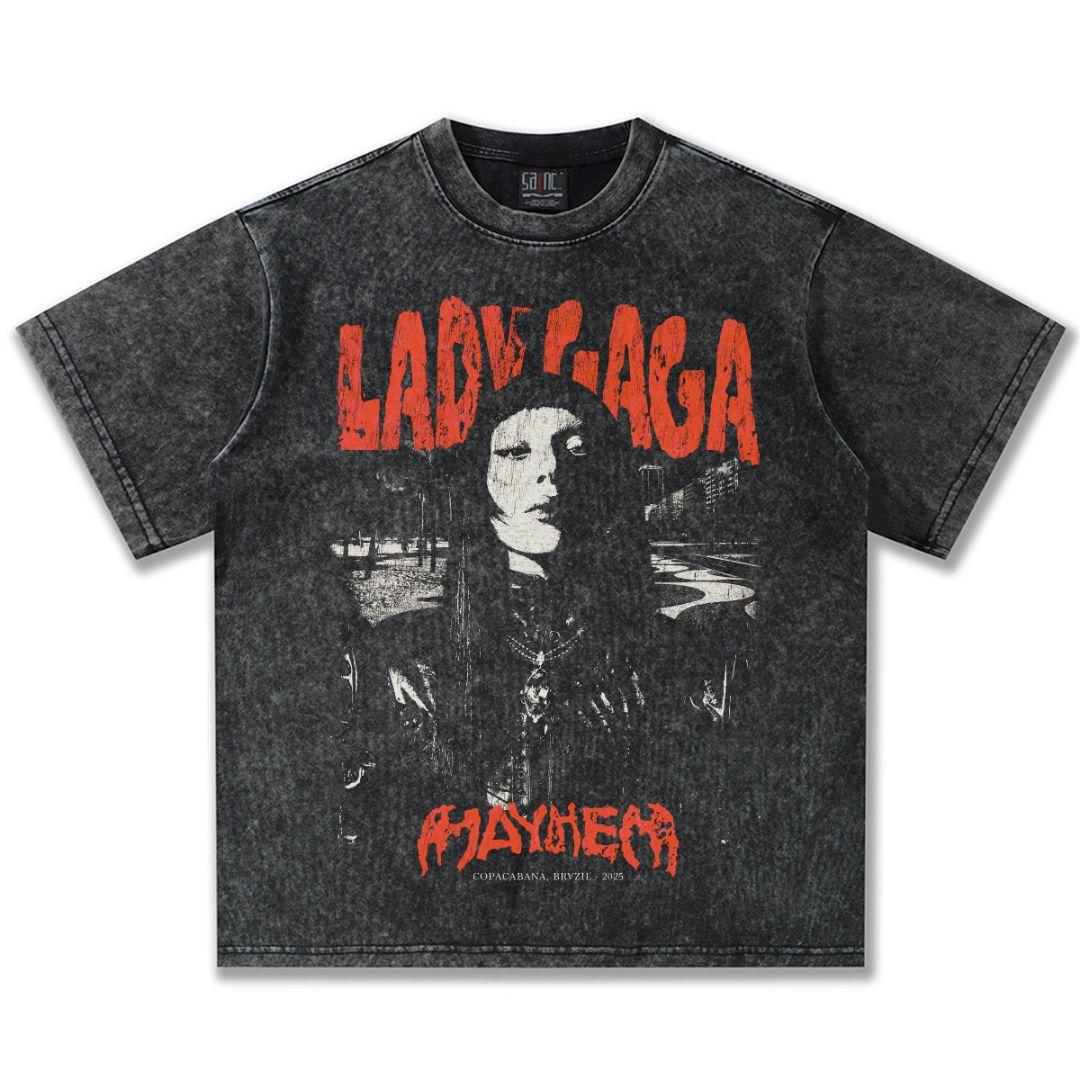 Lady Gaga レディーガガ メイヘム ヴィンテージ加工 Tシャツ XL
