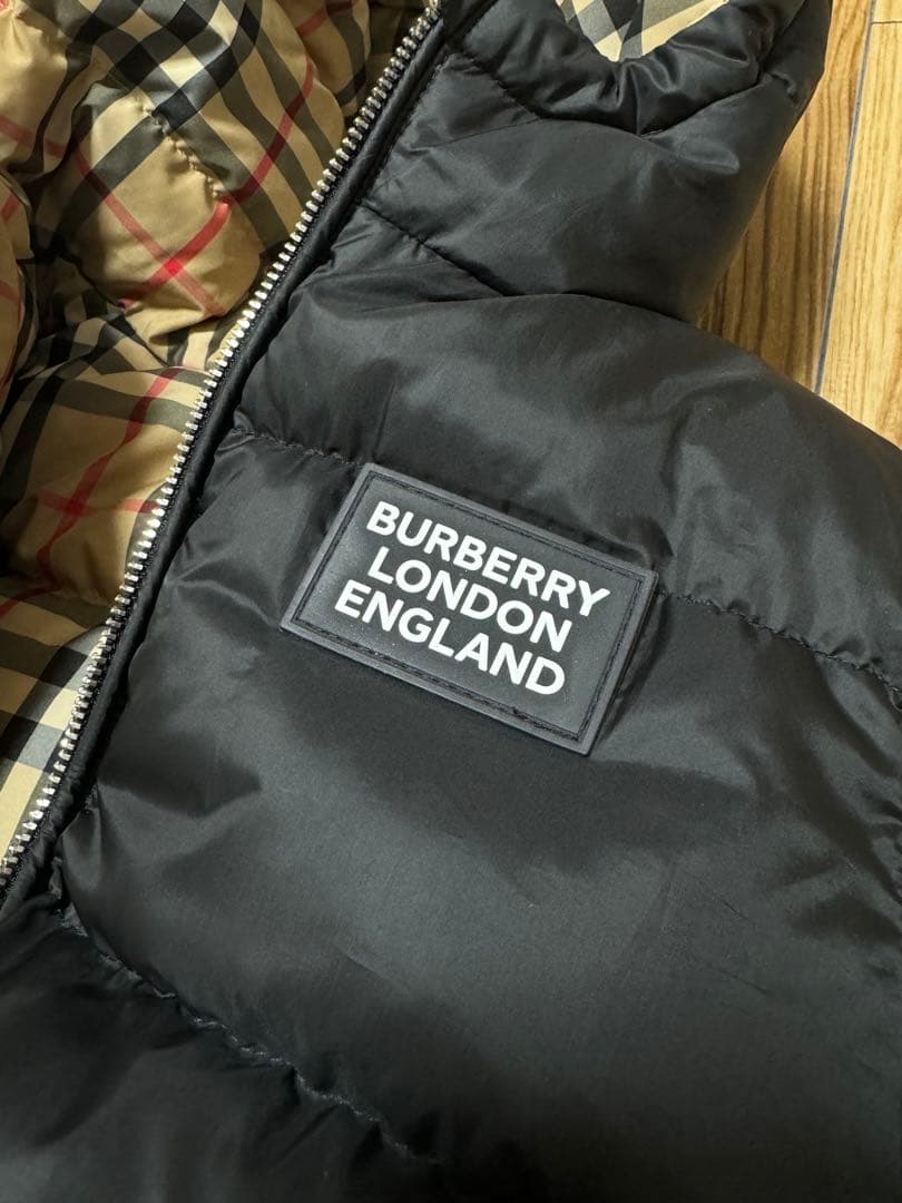 バーバリーチルドレン 2Y 92 ダウンコート リバーシブル BURBERRY - バーバリーチルドレン ダウンコート リバーシブルの通販 by