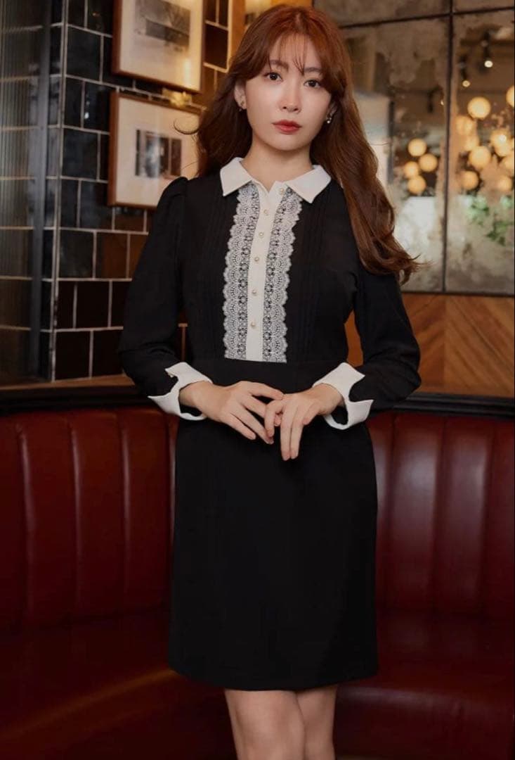 ワンピース Herlipto Odette Lace Mini Dress M Her lip to - herlipto Odette Lace Mini Dressの通販 by s shop