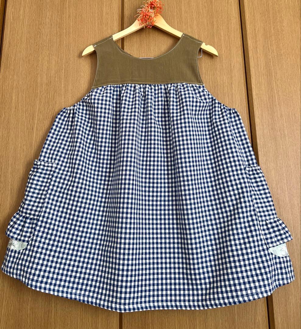 ハンドメイド エプロン 保育士 介護士 割烹着 エプロン - メルカリ