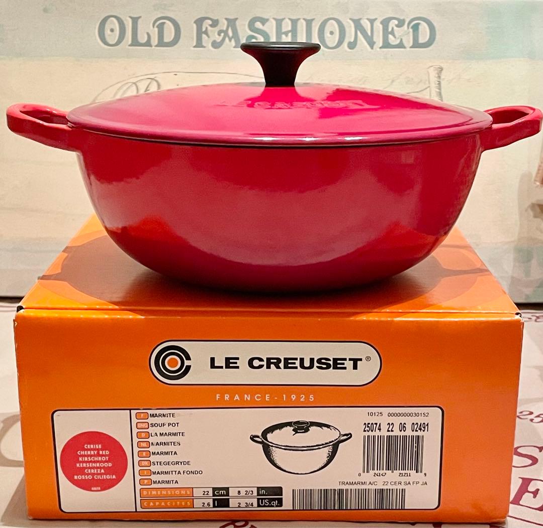 ＊＊マルミット２２cm　ル・クルーゼ＊＊美品　レッド 2026年最新】ル・クルーゼ マルミット 22の人気アイテム - メルカリ