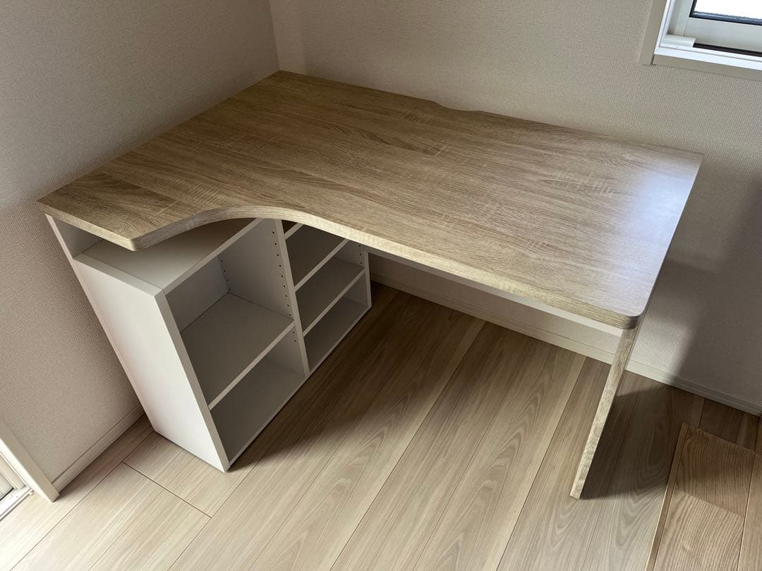 【再出品】LOWYA サンタメント　パソコンデスク　勉強机［幅100］ LOWYA（ロウヤ） パソコンデスク おしゃれ L字 PCデスク 学習机 勉強机