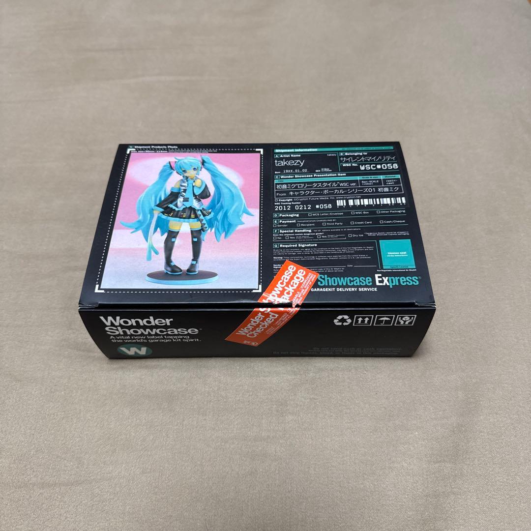 初音ミク ロリータスタイル takezy フィギュア WSC ver. ワンダーショウケース 原型師本人塗り！ #058 takezy 「初音ミク
