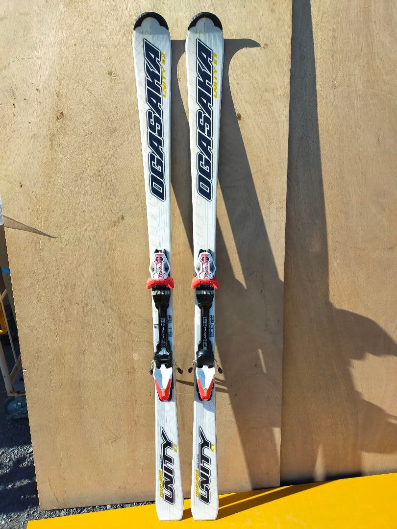 OGASAKA オガサカ　UNITY S3 スキー板 ビンディング付き 白色 OGASAKA (オガサカ) カービングスキー 155cm GRIP-WALK対応