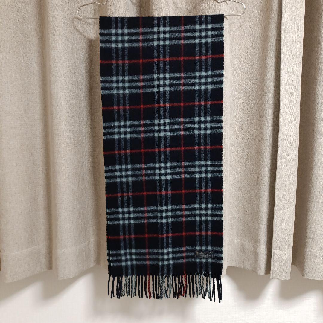 Burberrys チェック柄カシミヤマフラー - メルカリ