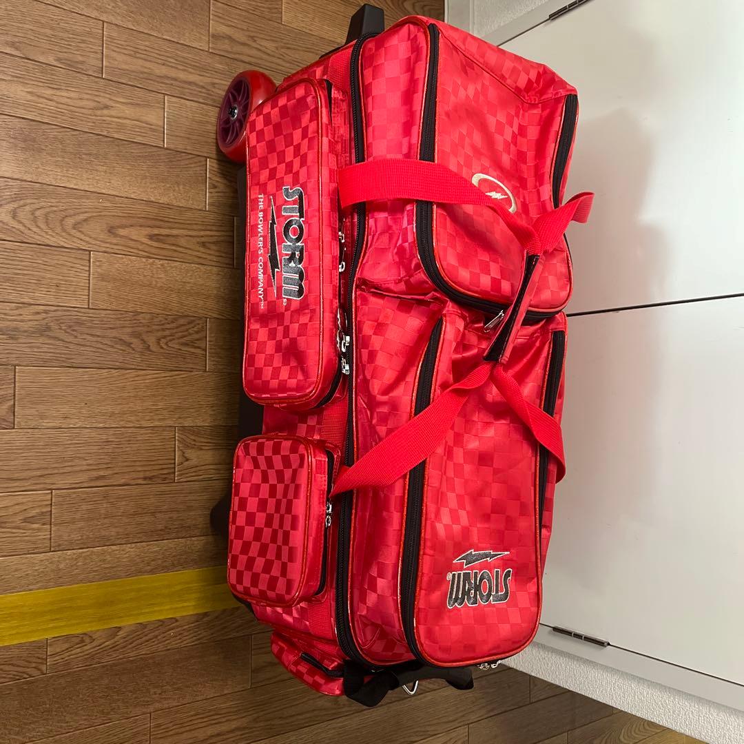 STORM ボウリング用バッグ レッド 大容量 Amazon.co.jp: Storm 3ボールローリングサンダーチェックボウリング
