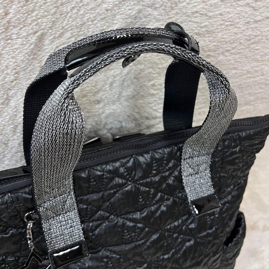 ANNA SUI プラネタ 2WAYリュックサック キルティング ブラック - メルカリ