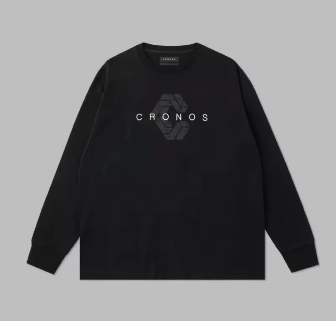 CRONOS ロングスリーブTシャツ 黒　Sサイズ CRONOS BLACK MOCK NECK LONG SLEEVE T-SHIRT【BLACK】
