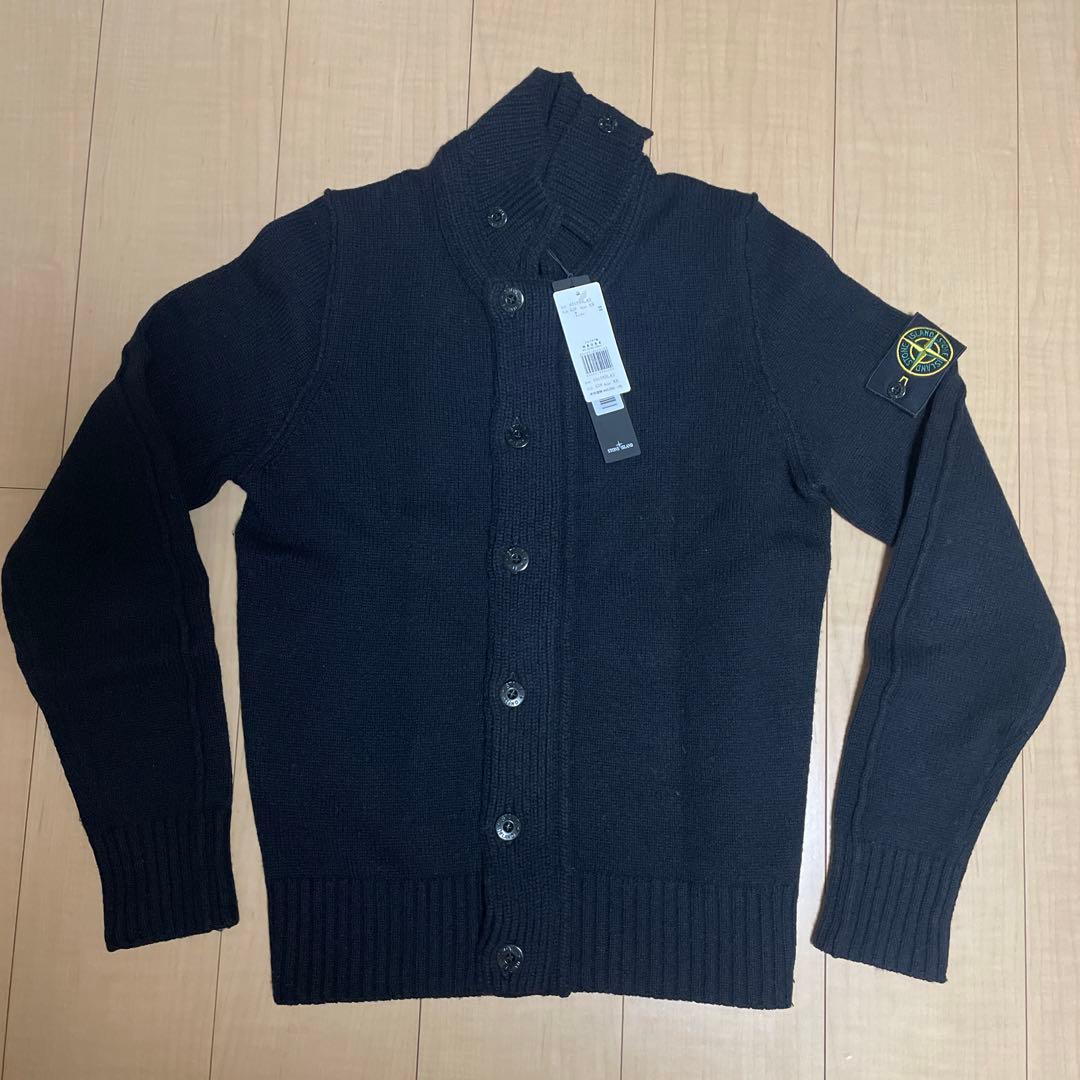 Stone  ニットカーディガン ブラック XS タグ付き BEAMS（ビームス）STONE ISLAND / 556A2 Cardigan（トップス