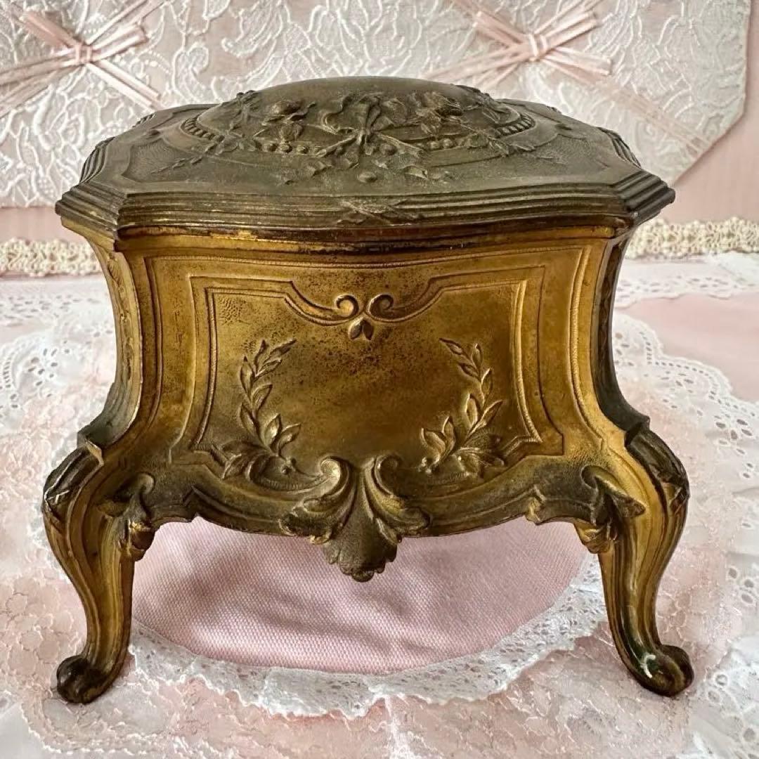 アンティーク　ブロンズジュエリーBOX 凱旋門 フランスアンティーク ジュエリーケース ジュエリーボックス