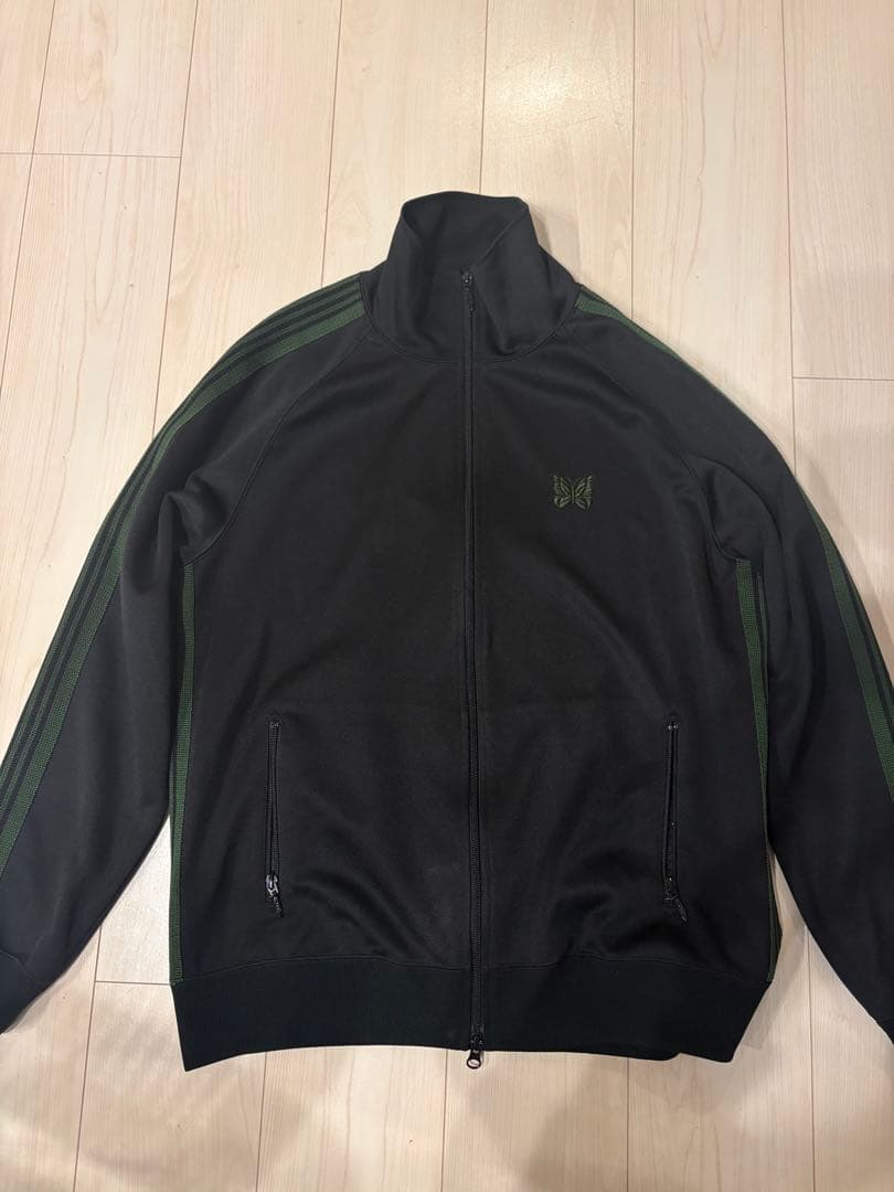 needles トラックジャケット　ブラック　グリーン Needles/Track Jacket - Poly Smooth｜Daytona Park(FREAK'S STORE公式