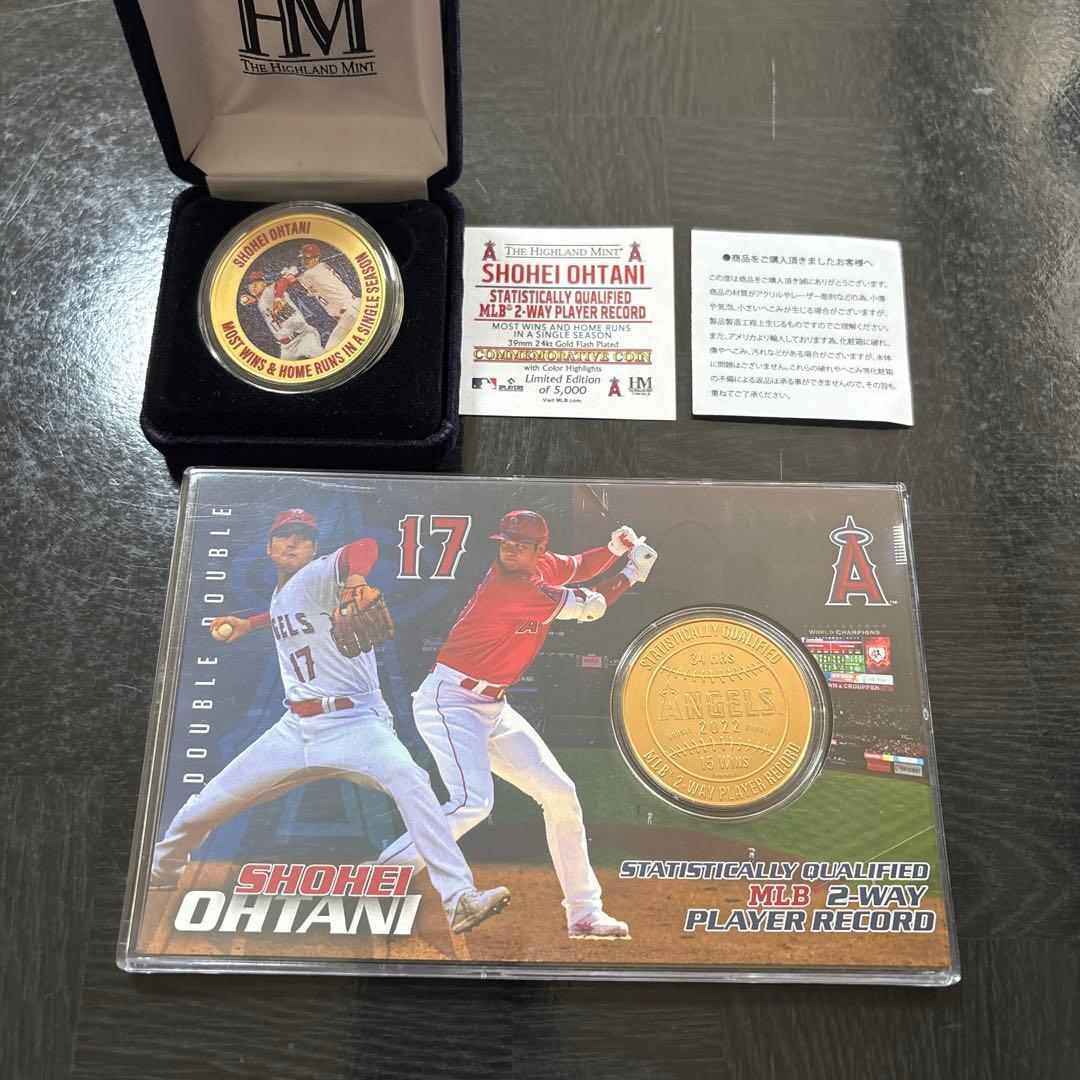 大谷翔平 2022 投打ダブル規定到達記念 グッズ セット MLB史上初 ロサンゼルス・エンゼルス 大谷翔平 2022 投打ダブル規定