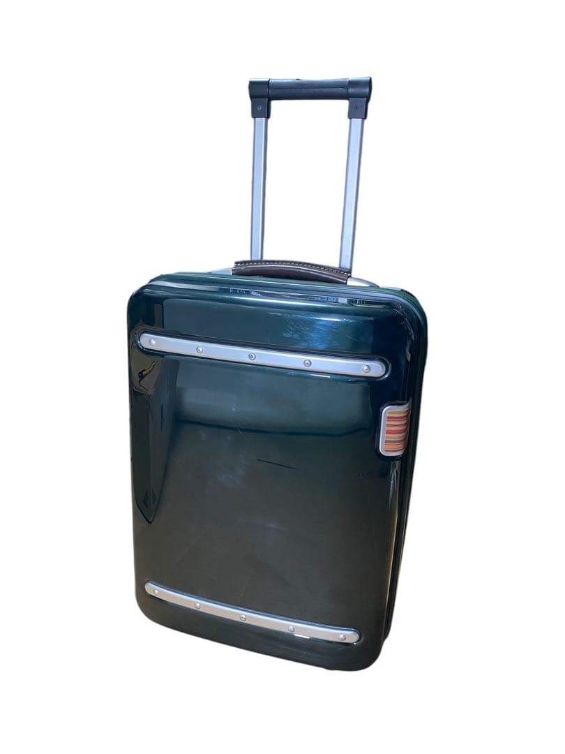 希少✨ポールスミス エース キャリーケース グリーン33L 2輪 内部水玉