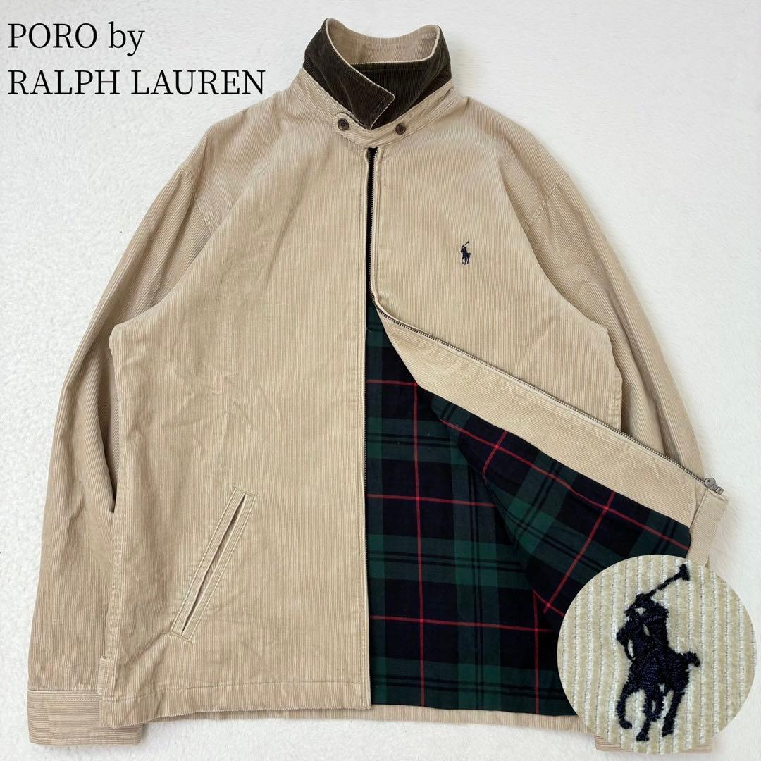 ポロバイラルフローレン　スウィングトップ　コーデュロイ　ベージュ　Mサイズ相当 Polo by Ralph Lauren / ポロバイラルフローレン 現行タグ スウィング