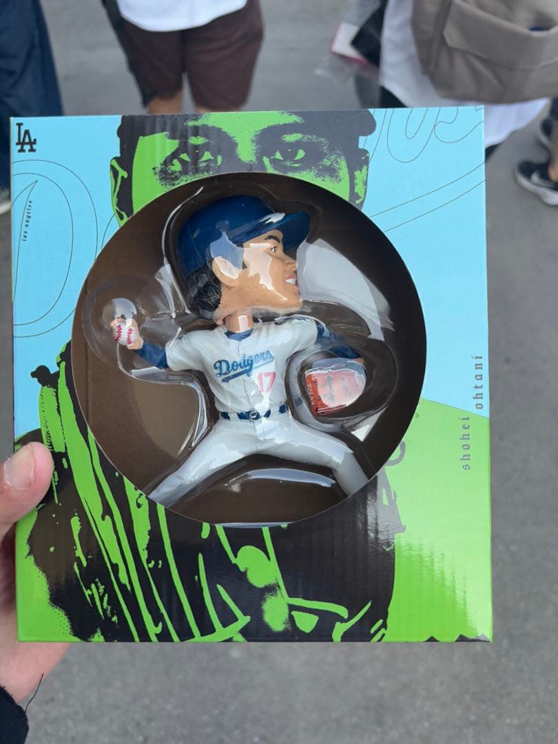 大谷翔平　投手版　ボブルヘッド　9/10 配布 MLB】大谷翔平のド軍初投手バージョンのボブルヘッド人形を9月に配布