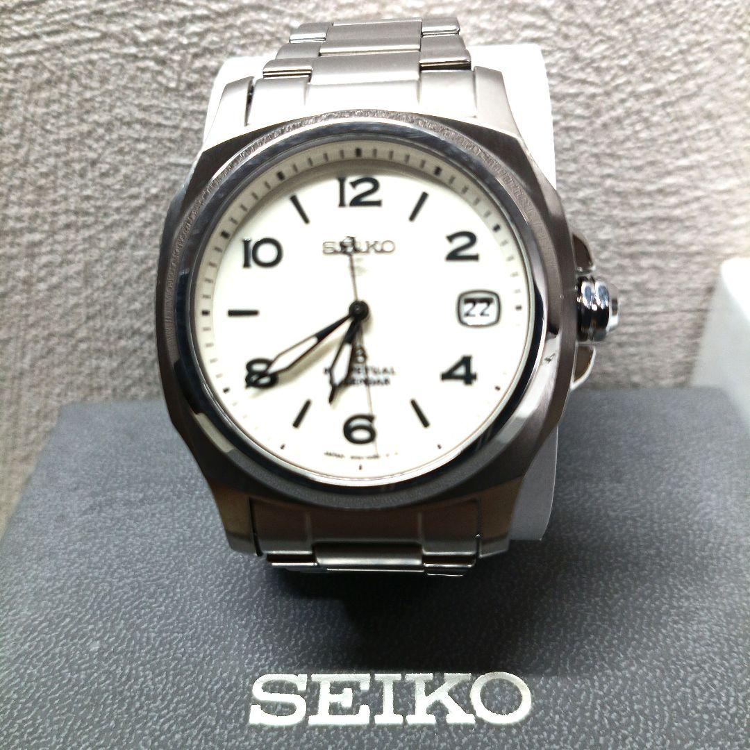 SEIKO セイコーブライツチタンクォーツオーバーホール済み 良品】セイコー SEIKO☆ブライツ メンズ 腕時計 電波 クオーツ チタン