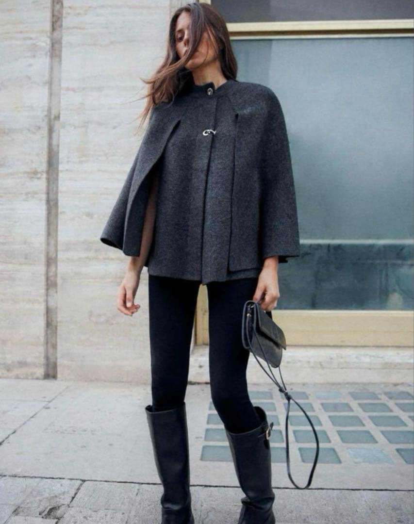 【新品タグ付き】ZARA ケープコート 新品タグ付き ZARA ケープコート ポンチョ - メルカリ