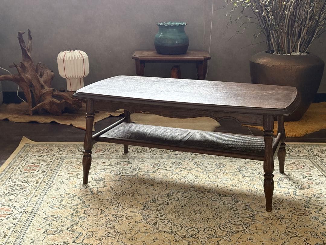 オールドカリモク karimoku ローテーブル センターテーブル IG - メルカリ