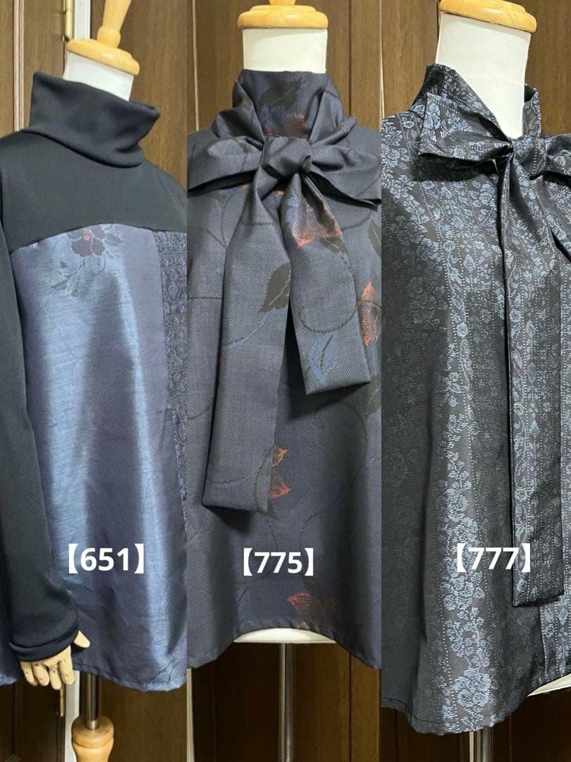 さお様、専用【651】タートルチュニック【775】【777】リボンブラウス 刺しゅう使いチュニックブラウス | 京都通販ミセスのファッション館・本店