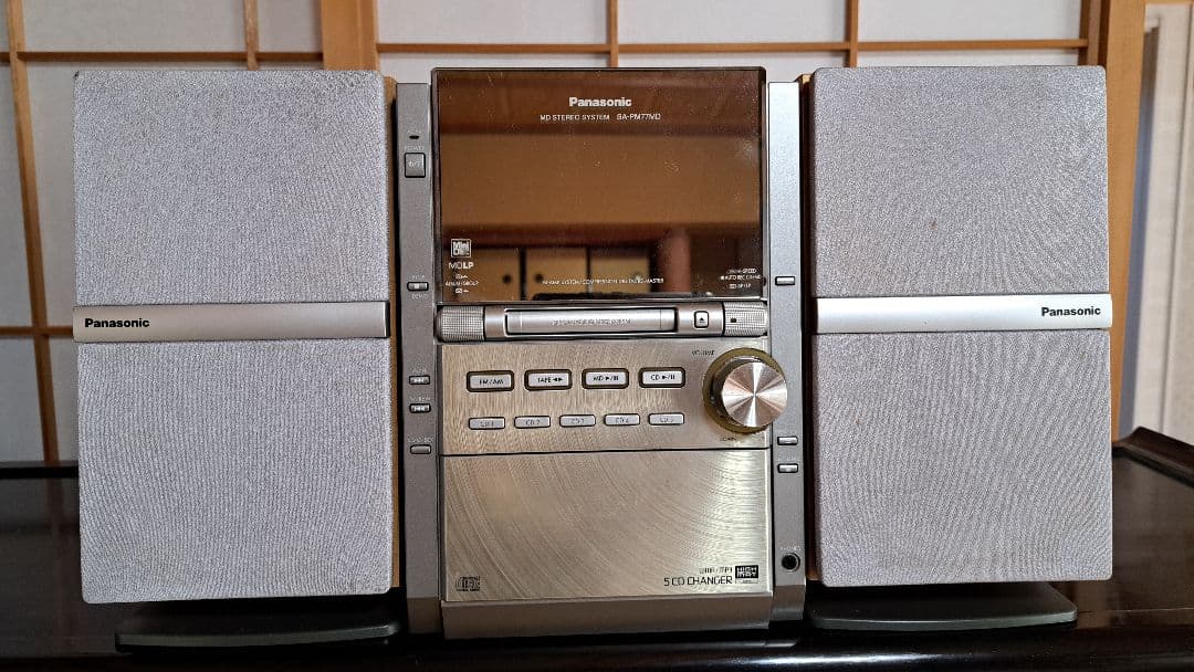 Panasonic CD/MD/カセット　ステレオミニコンポ Amazon.co.jp: Panasonic パナソニック SC-PM57MD MDステレオシステム