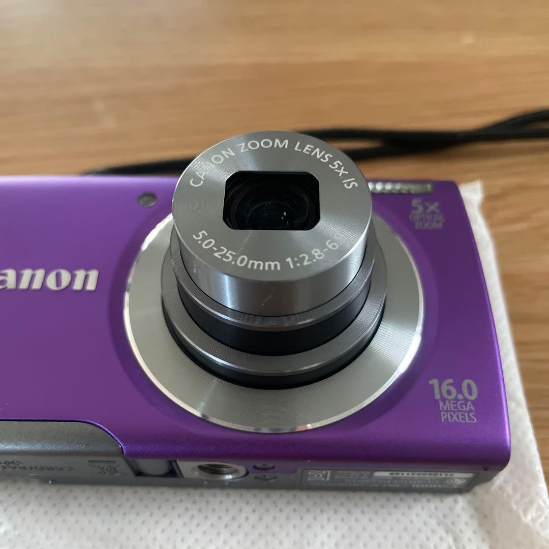 Canon A3500 IS デジタルカメラ デジカメ パープル 箱付 - メルカリ