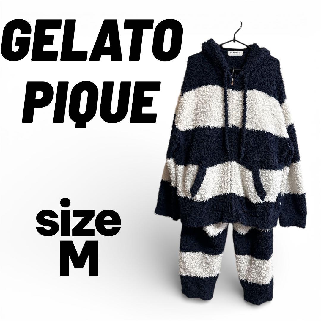 GELATO PIQUE ルームウェア Mサイズ セットアップ gelato pique（ジェラートピケ） オム パイピングシャツ pmct249084