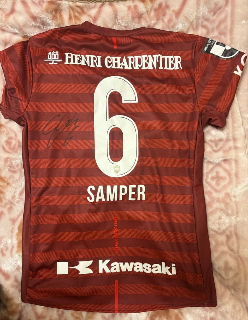 ヴィッセル神戸 セルジ サンペール サイン入ユニフォーム ヴィッセル神戸 サンペール サイン入りユニフォーム - メルカリ