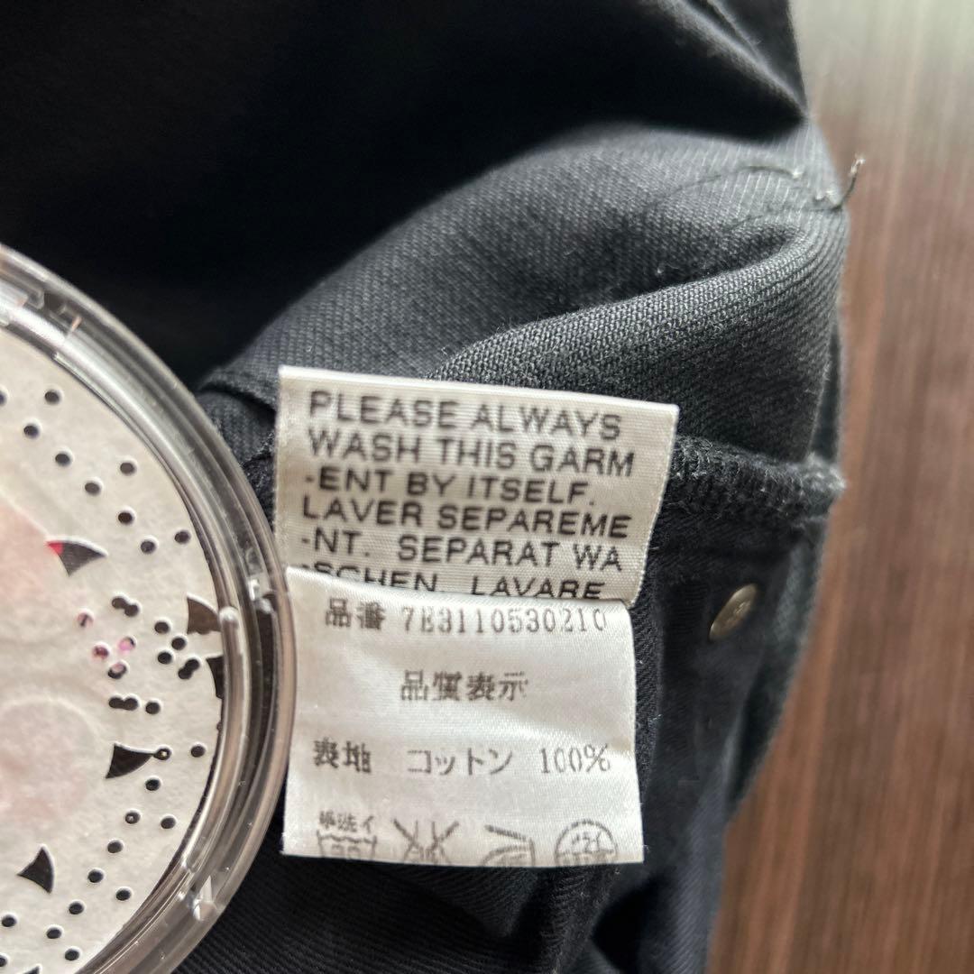 ディオールオム07SSエディ期路面店限定グラファイトコーティングデニム