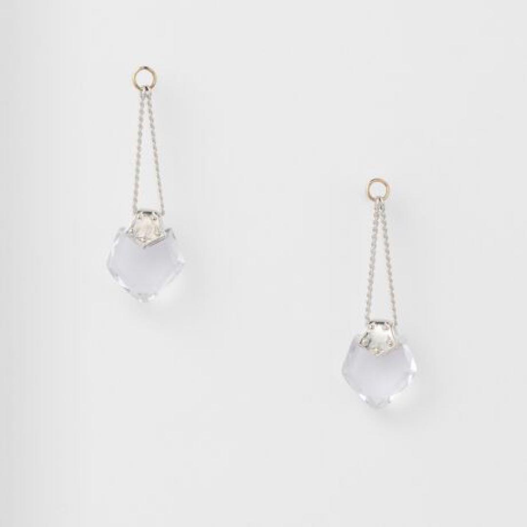 り*な様 agete シルバークォーツピアスチャーム
