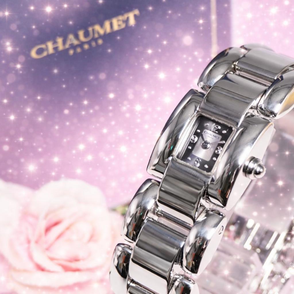 美品 ショーメ CHAUMET ケイシス スクエア レディース 腕時計 H450