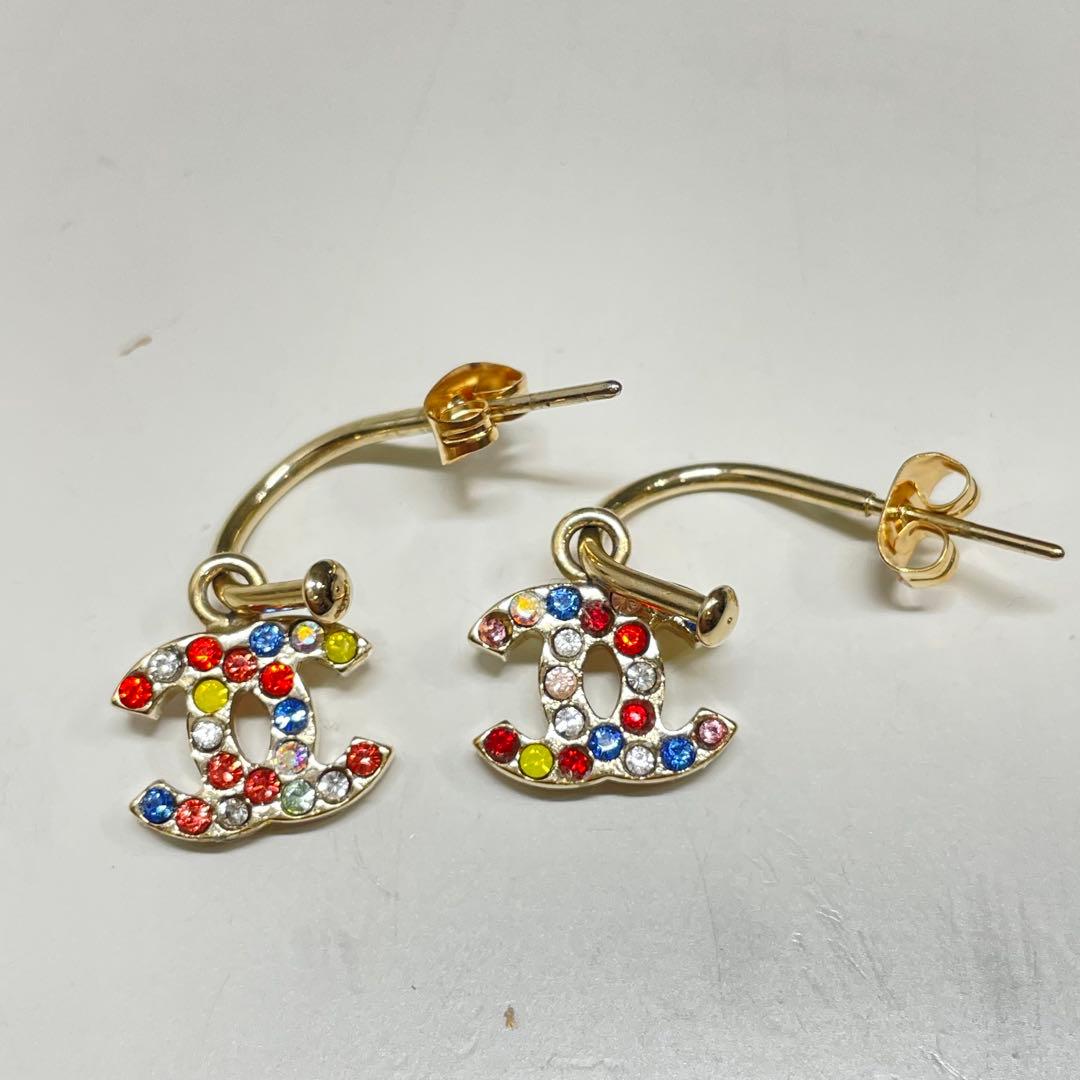 S*a様 CHANEL カラフルピアス　ココマーク