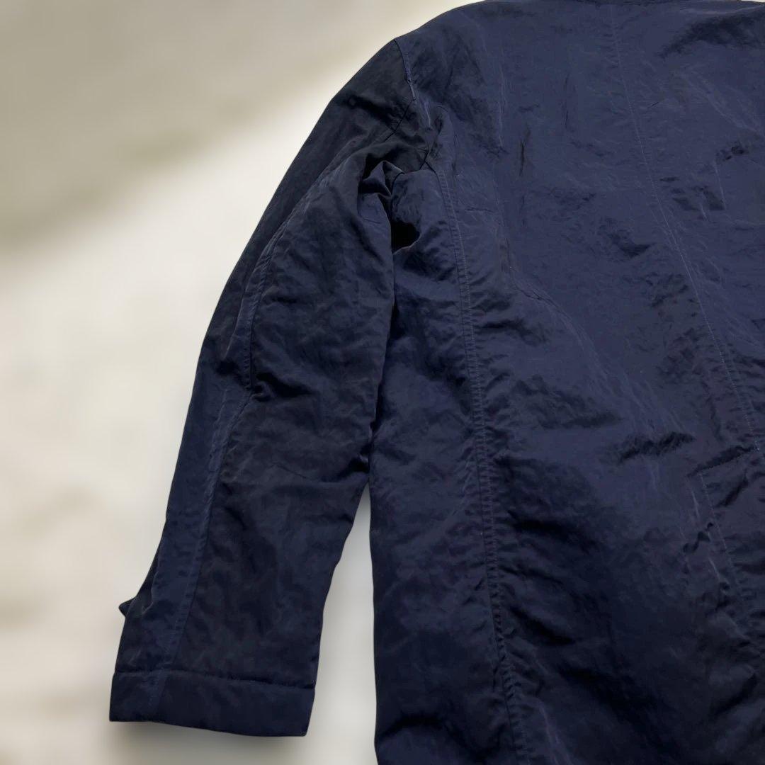 未使用　C.P.COMPANY NYLON ネイビー　ステンカラーコート 48