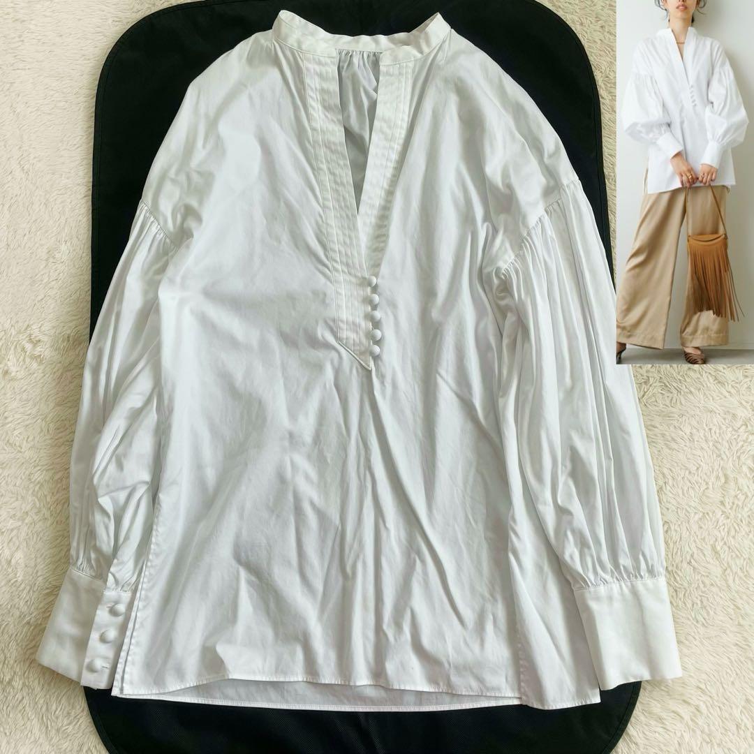 LANI様　美品　ウィムガゼット　オックス袖ボリュームブラウス　パフスリーブ LANI様 美品 ウィムガゼット オックス袖ボリュームブラウス