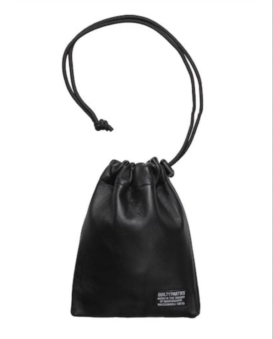 wacko maria LEATHER SHOULDER POUCH 新品未使用 8/2土曜日発売開始 WACKOMARIA WACKO MARIA LEATHER SHOULDER POUCH