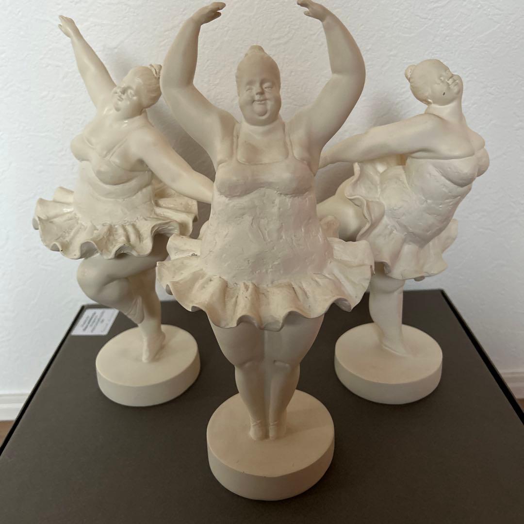 茶々【送料込み】ふくよかバレリーナ　オブジェ Amazon.co.jp: JAnjiaLxY オブジェ 抽象彫刻 アート 樹脂 ダンサー